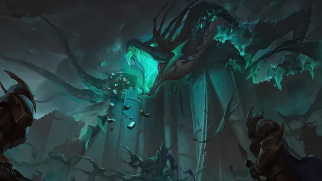 Пълзящ Viperwyrm (Legends of Runeterra) - League of Legends (LOL) 4K тапет