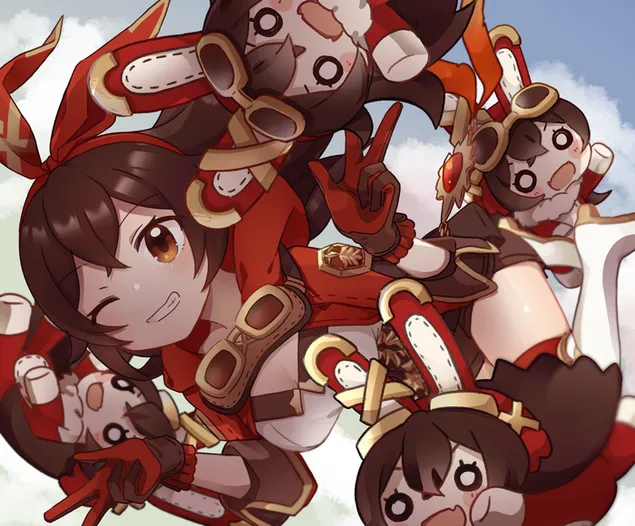 hullu amber ja hanen nukkensa (ganshin impact) lataa