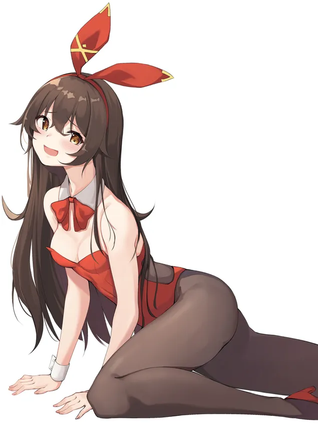 紅裙瘋狂女孩Amber | 原神衝擊 2K 壁紙