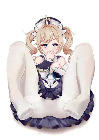 Crazy girl Barbara is shy sitting alone | Genshin Impact  2K wallpaper