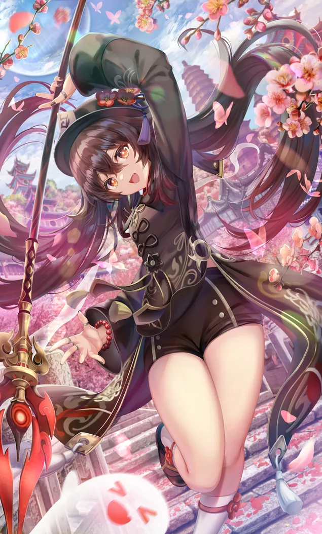 fille folle hu tao | impact de ganshin telechargement