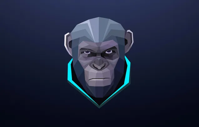 Kreativt: Gorilla-ansigt download