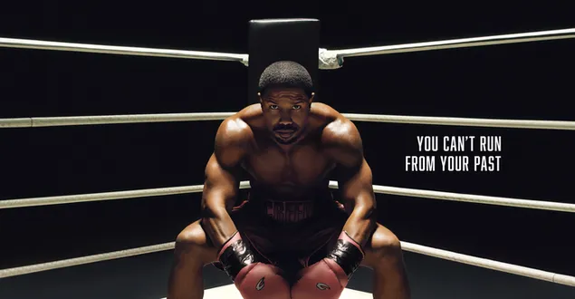 Ringde poz veren Creed III film sporcusu 2K duvar kağıdı