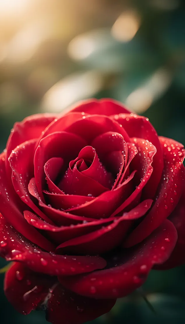 purpurnochervena roza s kapchitsi izteglyane