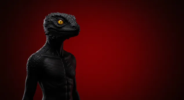 Manusia Kadal Crimson Void 4K wallpaper