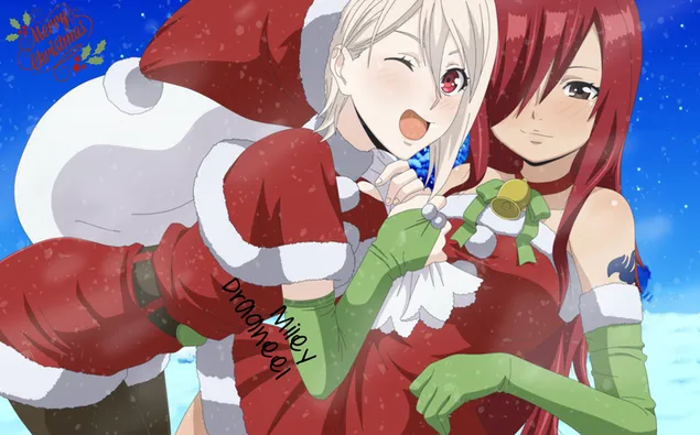 Crossover - Alice Nakiri & Erza Scarlet 2K bakgrund