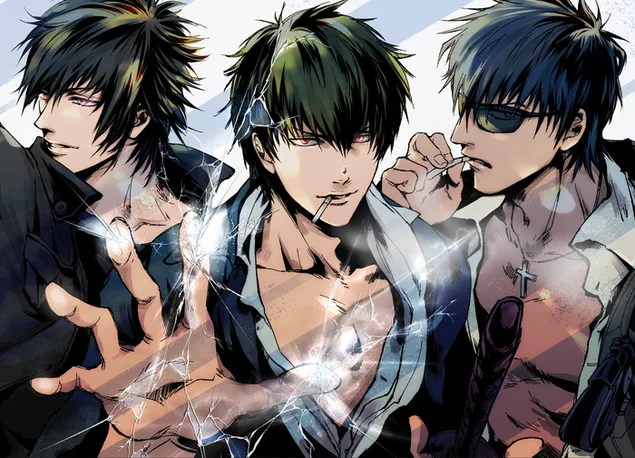 Crossover: Gintama, Trigun e Final Fantasy XV 2K sfondo