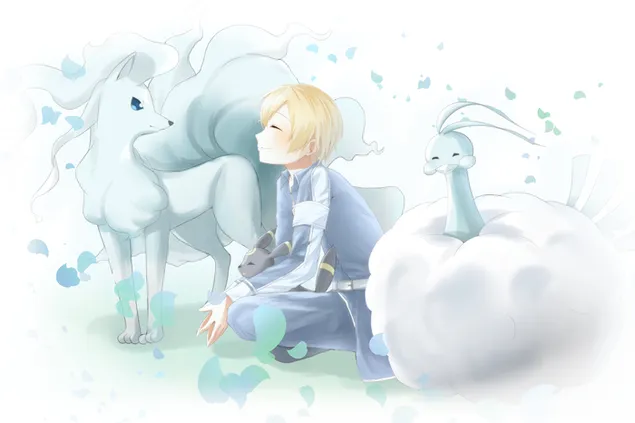 Crossover - Sword Art Online & Pokemon 4K baggrundsbillede