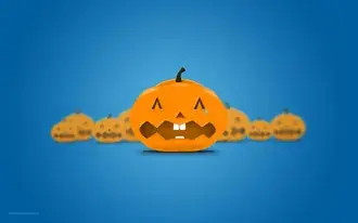 Плачущая тыква 2K обои