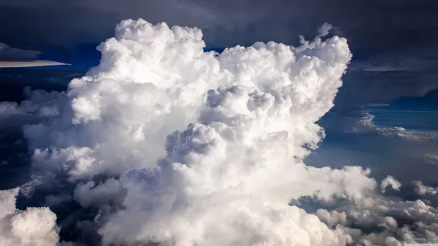 Cúmulo de nubes formado por la reunión de nubes blancas como el algodón.