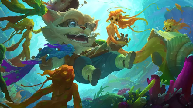 Curious Shellfolk (Legends of Runeterra) - League of Legends (LOL) 4K fons de pantalla