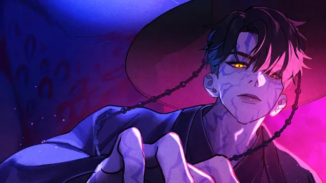 Verfluchten Dämon 'Jinu' (Anime-Stil Bg) | K-Pop Demon Hunters (Animatiounsfilm) 4K Tapeten