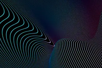 Lignes de néon courbes 4K fond d'écran