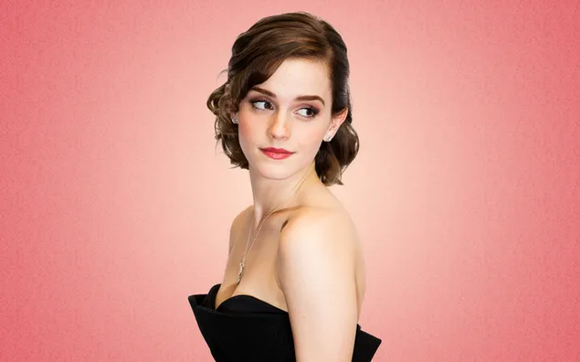 Die süße und fuchsige Emma Watson in einem Röhrenkleid herunterladen