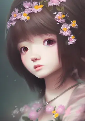 かわいいアニメの女の子の背景 4K 壁紙