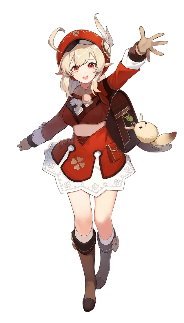 muat turun gadis anime comel klee | kesan genshin