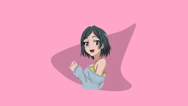 Tapeta Roztomilá anime dívka komachi 8K