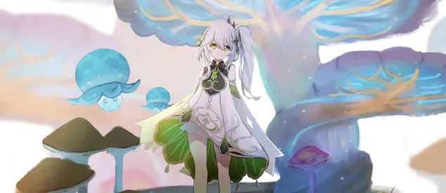 Hình nền Cô gái anime dễ thương Naida | Tác động Ganshin 4K