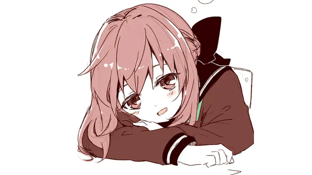 Søt Anime Shinoa Seraph of the End 4K bakgrunn