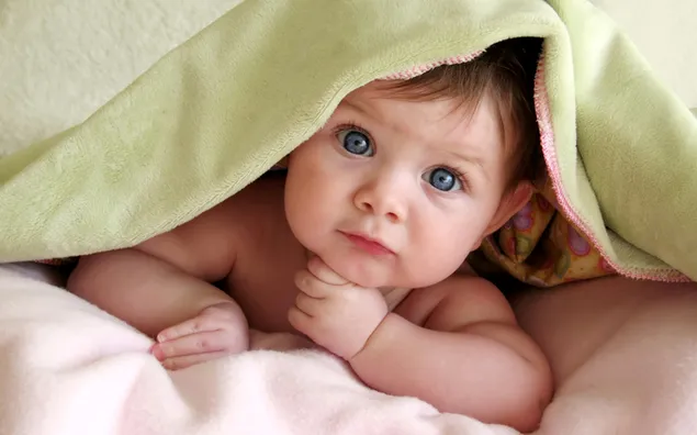 Cute baby staring download
