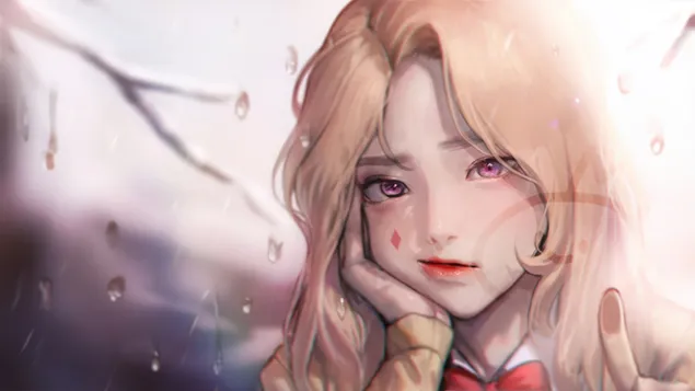 descarcare fata blonda draguta care asteapta pe cineva in restaurant