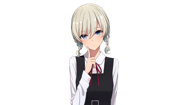 Слатка плавоока девојка 4K позадина