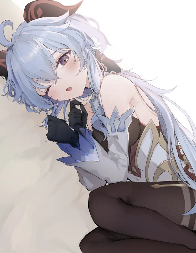 Linda chica Ganyu | impacto genshin HD fondo de pantalla