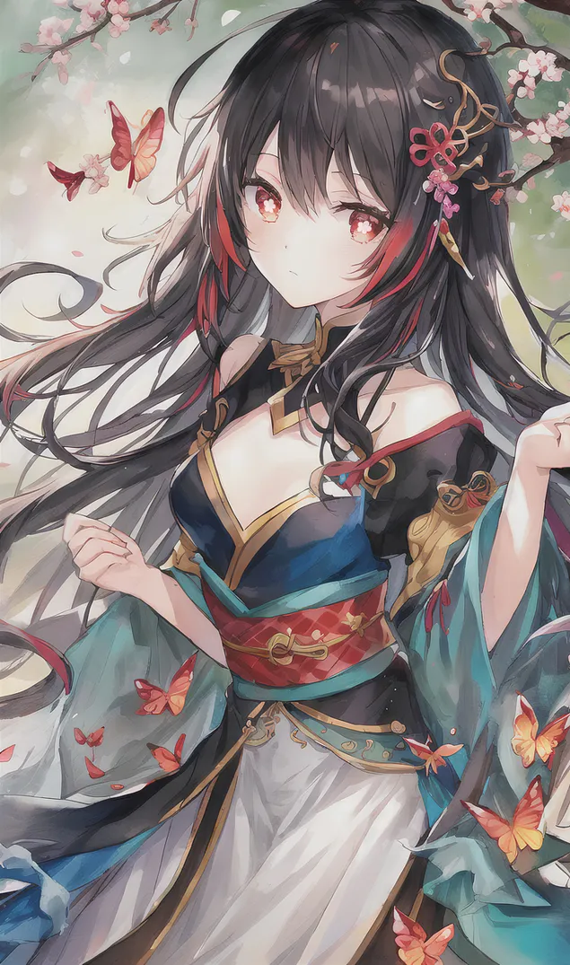 vestit de quimono de noia bonica hu tao | impacte ganshin baixada