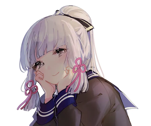 فتاة لطيفة كاميساتو أياكا | تأثير جانشين 2K خلفية