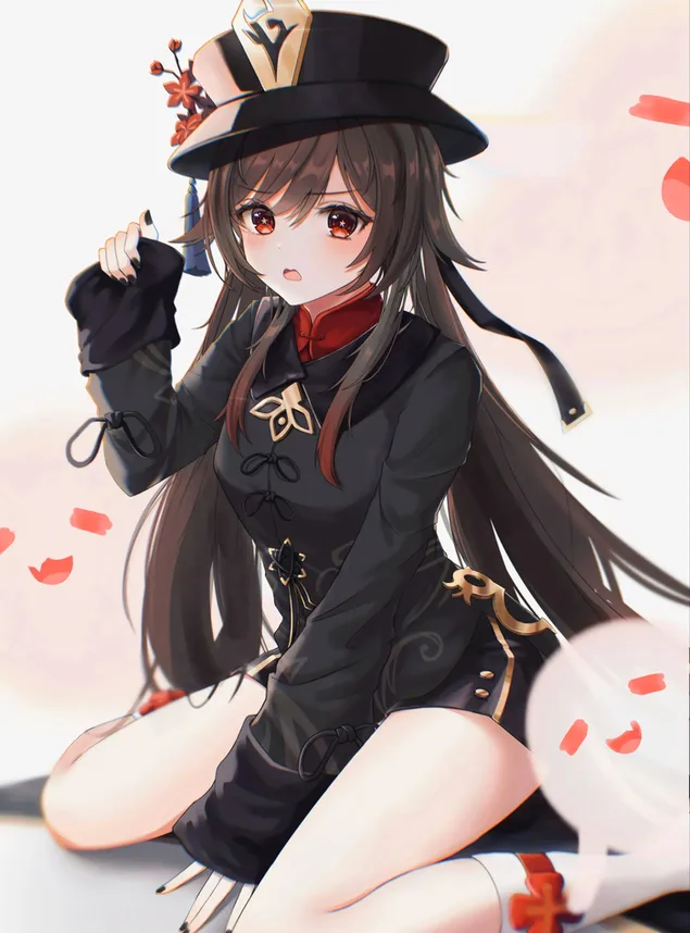 Páipéar balla Neamhchiontachta álainn Hu Tao | Tionchar Ganshin2K