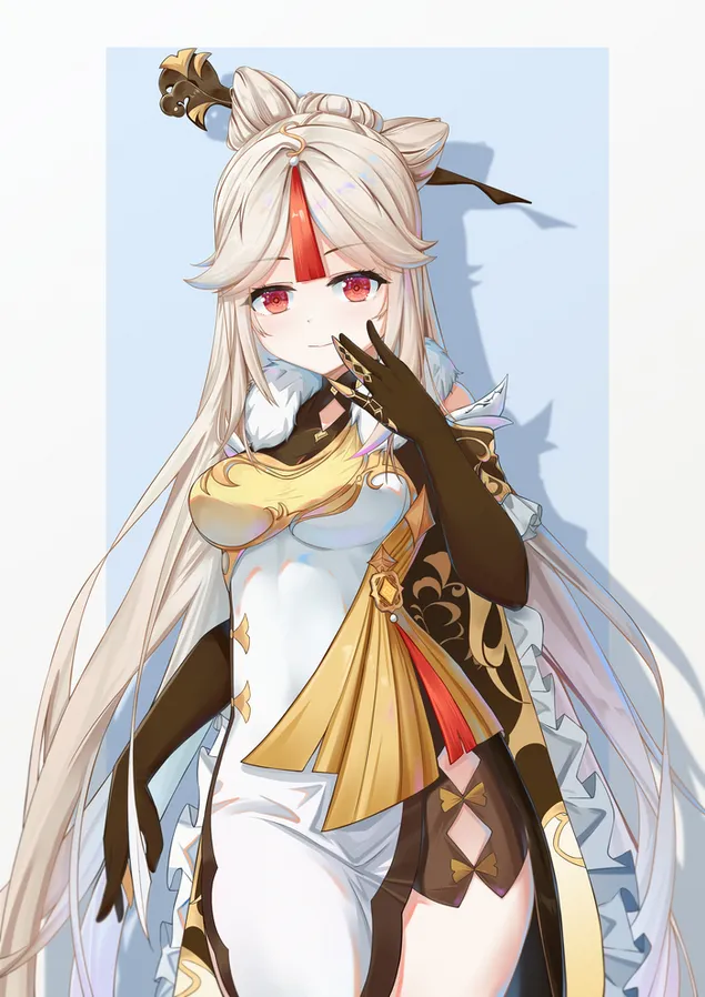 mignons petits yeux rouges de ningguang | impact genshin telechargement