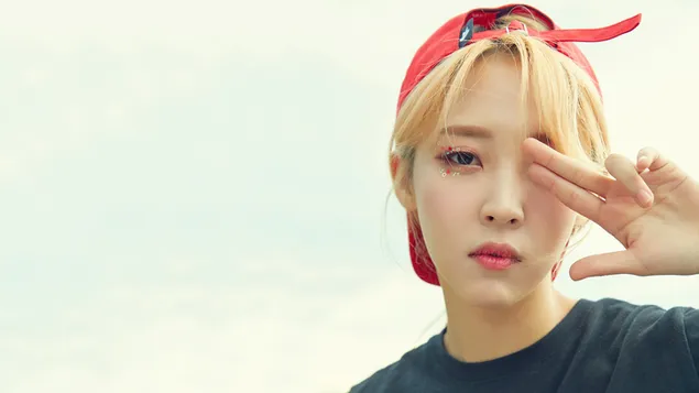 마마무의 귀여운 '문별' (K팝 밴드) 8K 배경화면