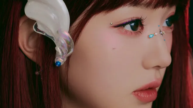 IVE 출신 귀여운 가수 '원영' - 아센디오 MV 촬영 4K 배경화면