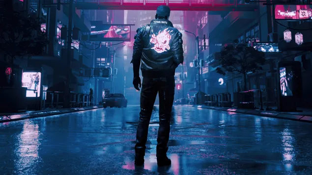 Tapeta Samurajská bunda Cyberpunk 2077 4K