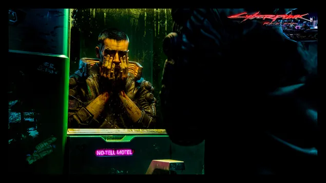 Cyberpunk 2077 - Samurai wast gezicht 8K 4K download