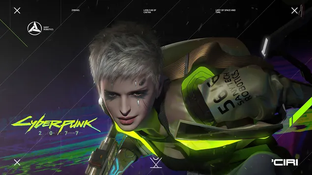 Видео игра „Cyberpunk 2077“ [Киборг Цири од „The Witcher 3“] 4K тапет