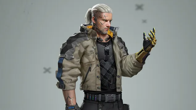 'Cyberpunk 2077' Video Game (Cyborg Geralt from 'The Witcher 3')