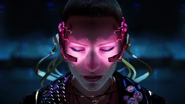 Videojuego 'Cyberpunk 2077' ('Chica Cyborg') 4K fondo de pantalla