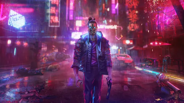 Video Game 'Cyberpunk 2077' (Cyborg Ninja)