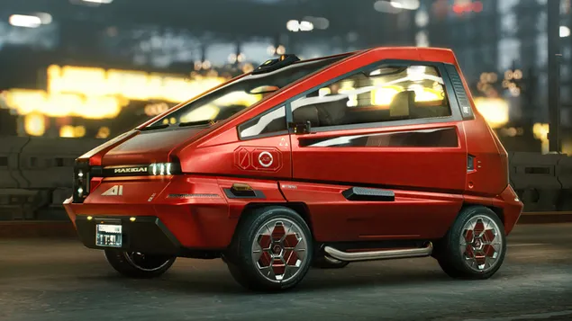 Páipéar balla Cluiche Físe ‘Cyberpunk 2077’ (Geilleagar Car Makigai Mai Mai)4K