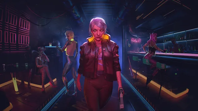 'Cyberpunk 2077' videospeletjie [Female V Fanart] aflaai