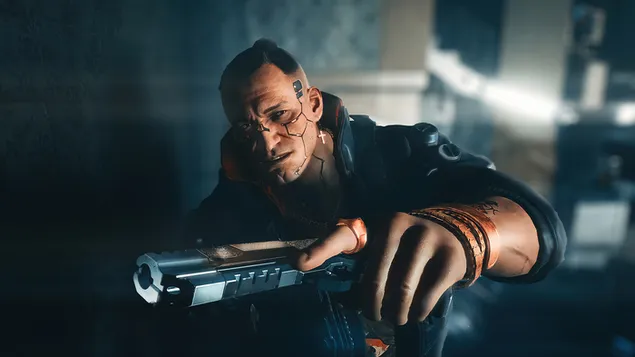 'Cyberpunk 2077' videospeletjie (Jackie Welles) 4K muurpapier