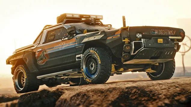 “赛博朋克 2077”电子游戏（跑车） 4K 壁纸