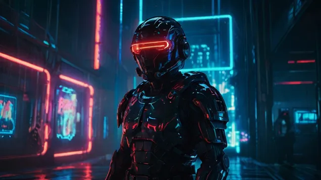 Шпалери Кіберпанк Коп HD