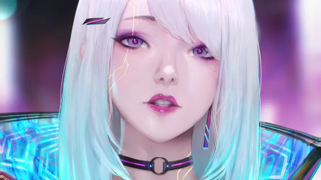 サイバーパンク サイボーグガール (キャラクターイラスト) ダウンロード