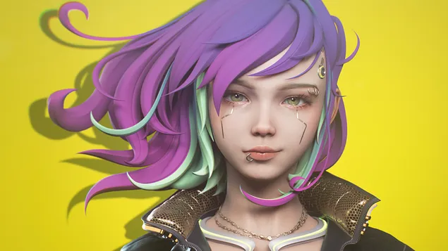 Cyberpunk chica ciencia ficción descargar