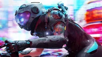 Tapeta Cyberpunk Tattoo Biker 4K