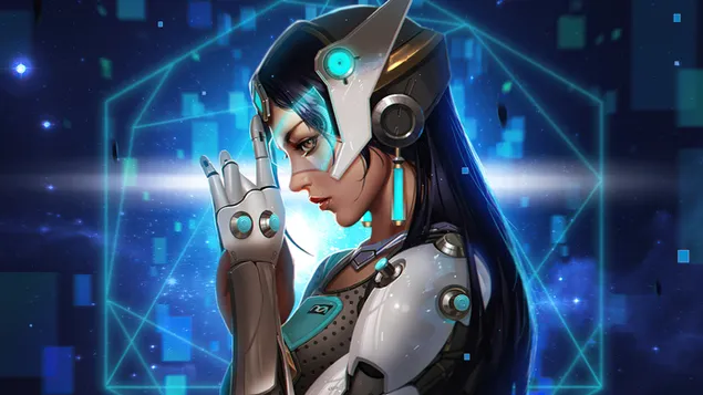 Cyborg Girl 'Symmetra' - Overwatch (Video Game) 4K wallpaper