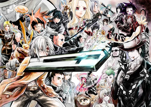 شخصیت های انیمه مرد خاکستری کاغذدیواری  4K