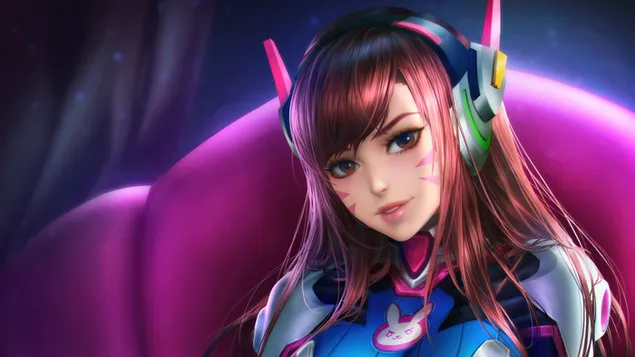 D.Va [Fantasy Art]: Overwatch (Videojuego) 4K fondo de pantalla